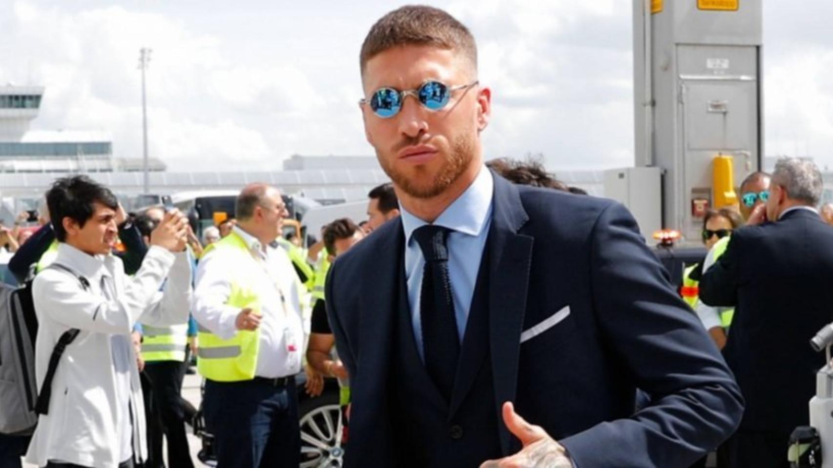 Sergio Ramos estrena look de cara al partido ante el Bayern