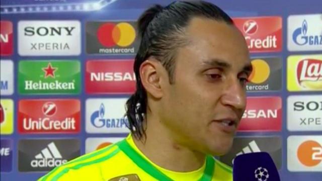 Keylor Navas en zona mixta