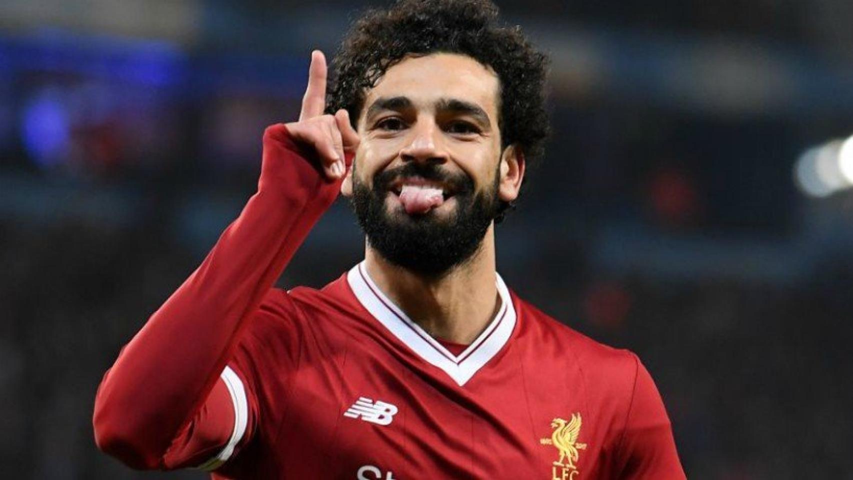 Salah celebra con el Liverpool. foto liverpoolfc.com