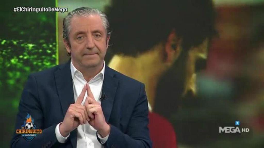 Josep Pedrerol en El Chiringuito. Foto: Twitter (@elchiringuitotv)