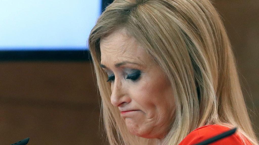 Cristina Cifuentes, en una comparecencia reciente tras un Consejo de Gobierno.