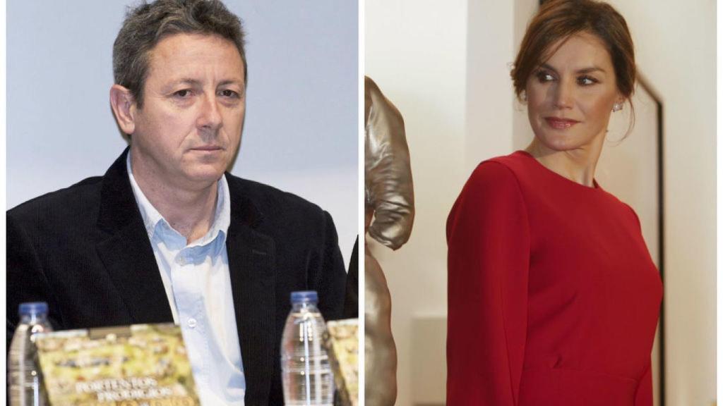 Alonso Guerrero y la reina Letizia