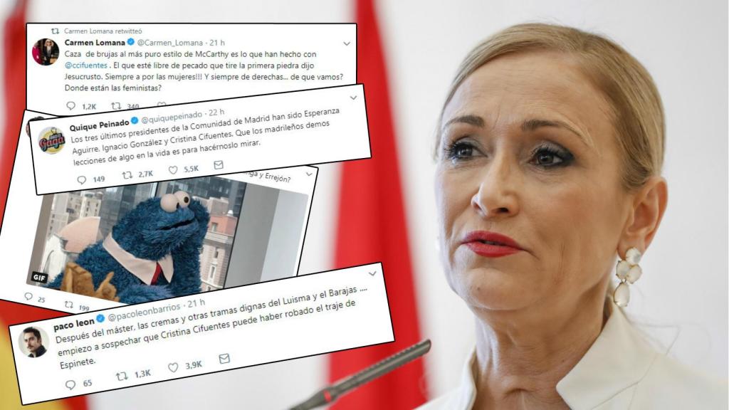 Cristina Cifuentes en un montaje.