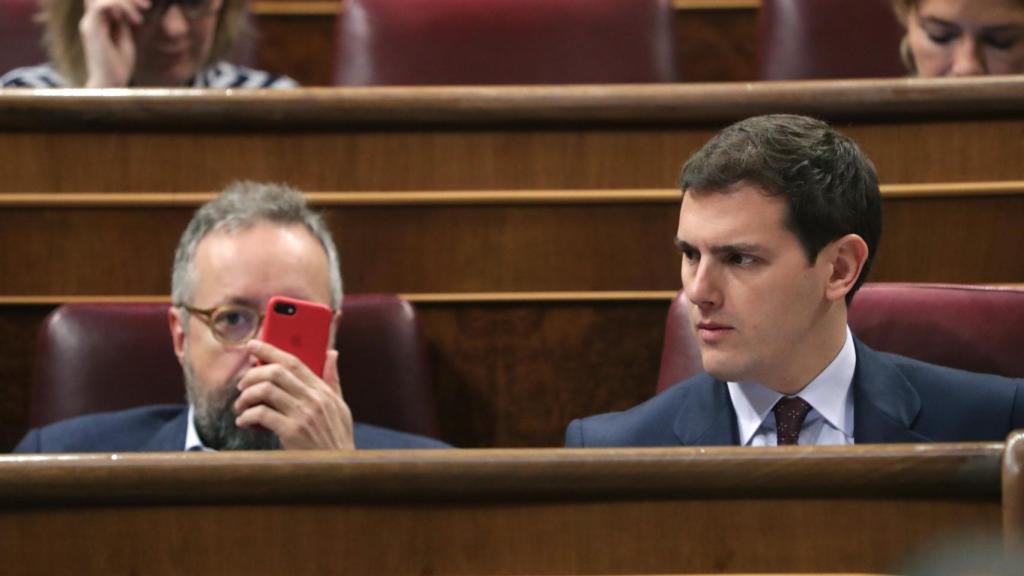 Albert Rivera, este miércoles en el Congreso.