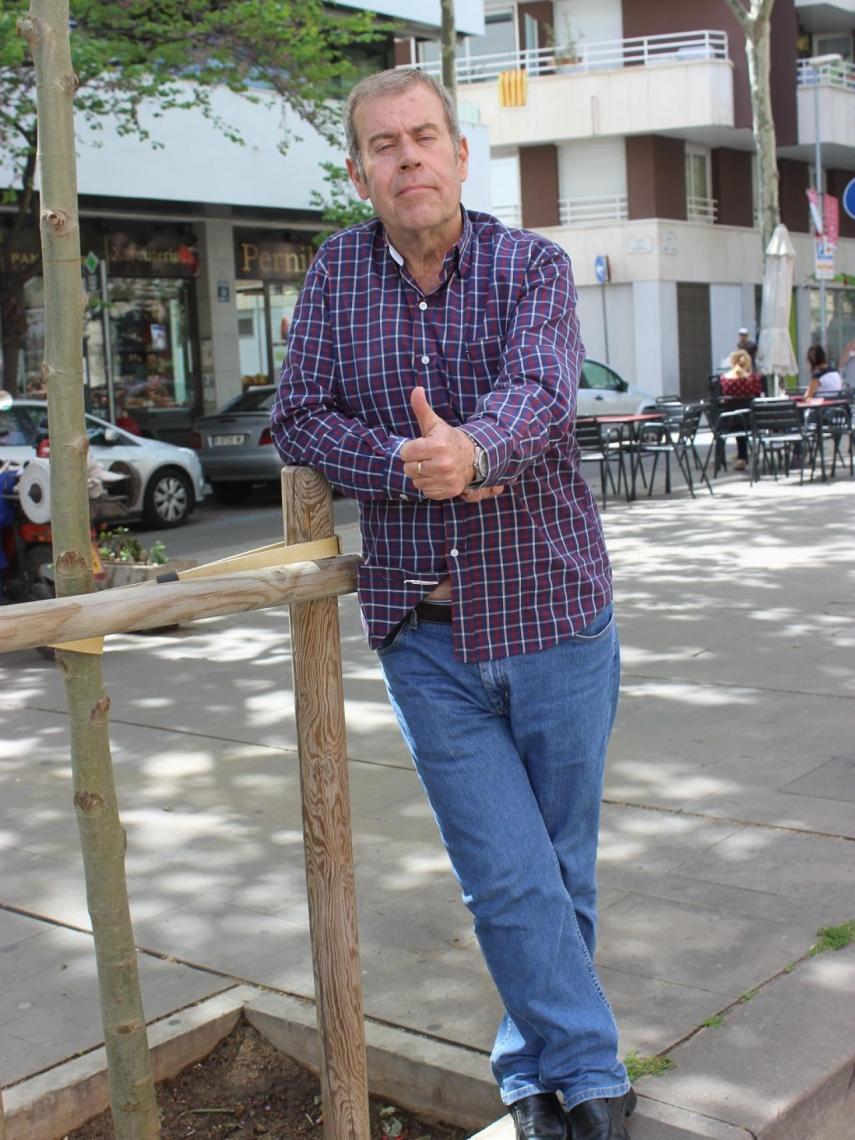 Tomás Guasch en el barrio de Sant Andreu, Barcelona