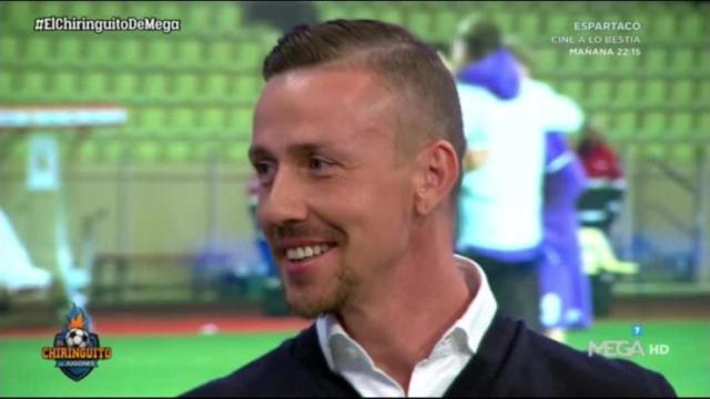 Guti, en El Chiringuito. Foto: Twitter (@elchiringuitotv)