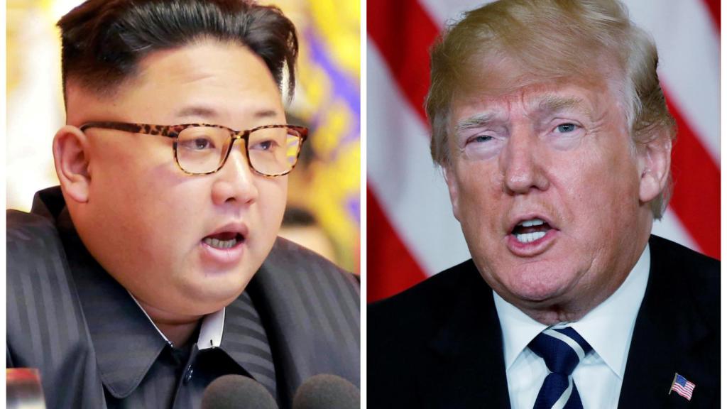 Kim Jong-un y Donald Trump.