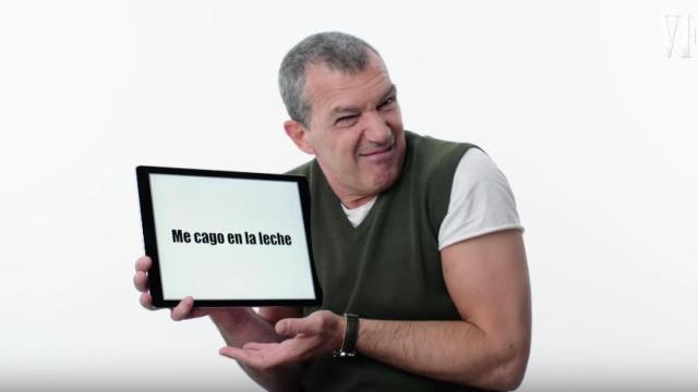 Antonio Banderas explica a los americanos qué significa me cago en la leche