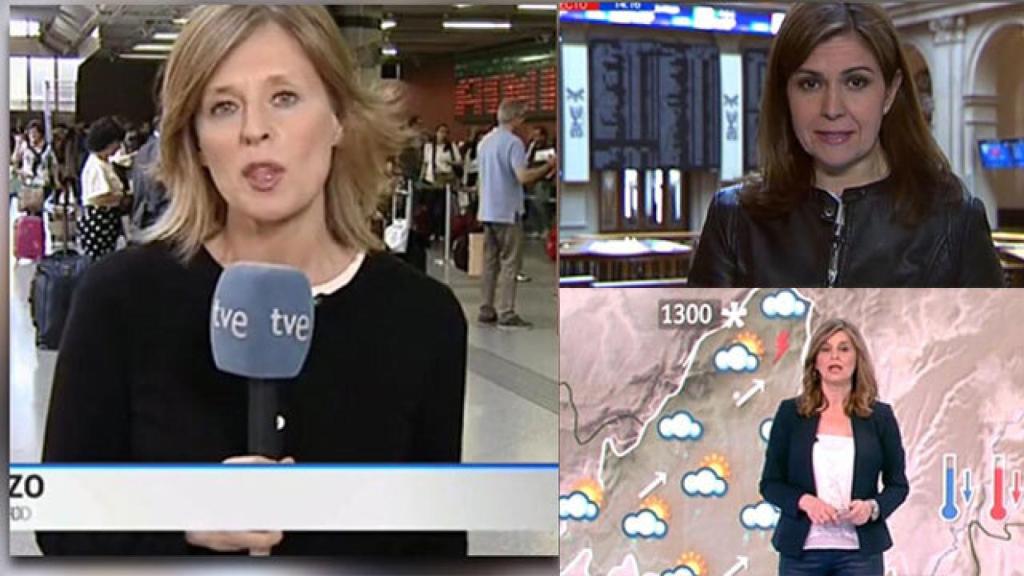 Los periodistas de TVE se visten de luto para protestar contra el PP