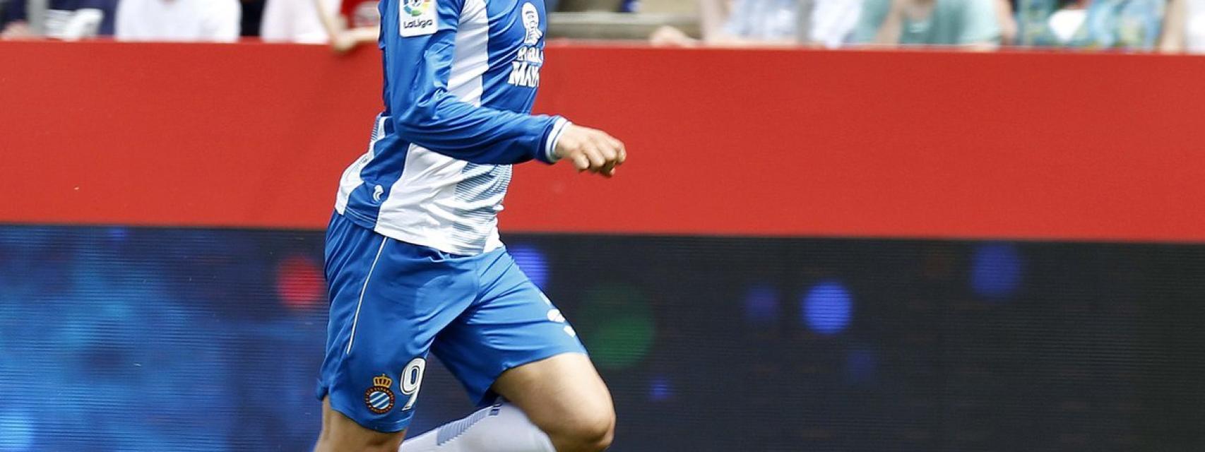 Sergio García en un partido del Espanyol.
