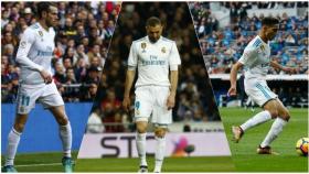 Gareth Bale, Karim Benzema y Achraf Hakimi