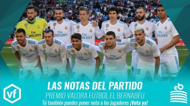 Las notas del Real Madrid - Leganés