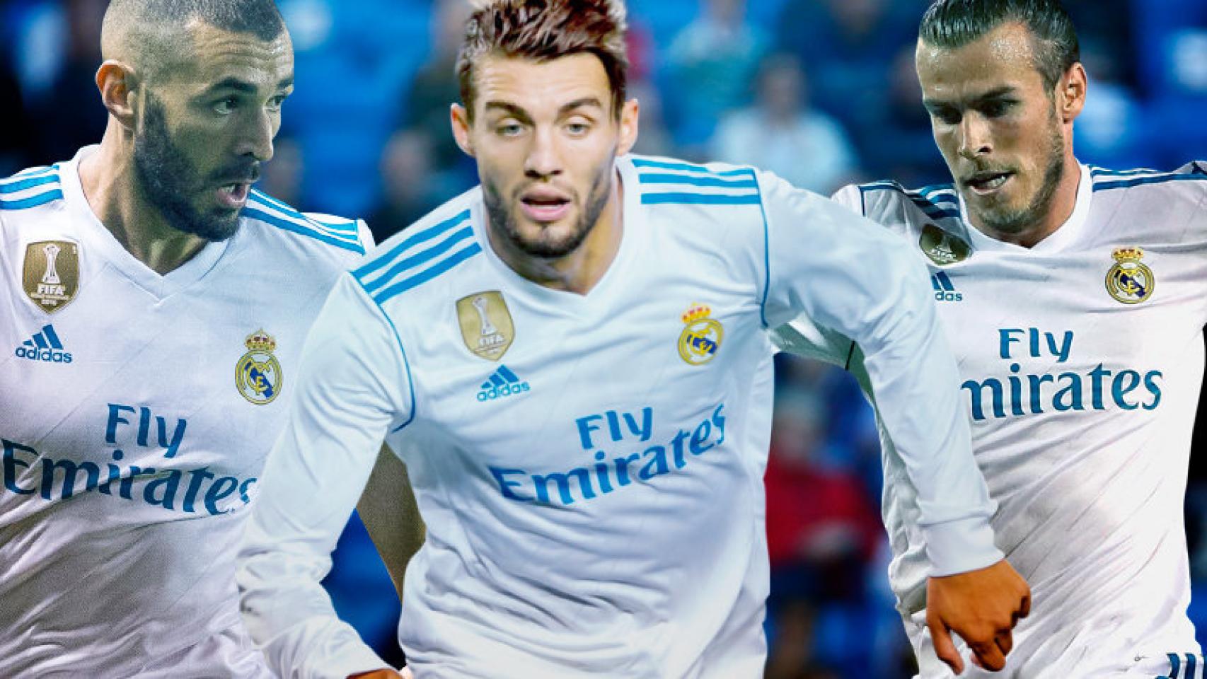 Karim Benzema, Mateo Kovacic y Gareth Bale