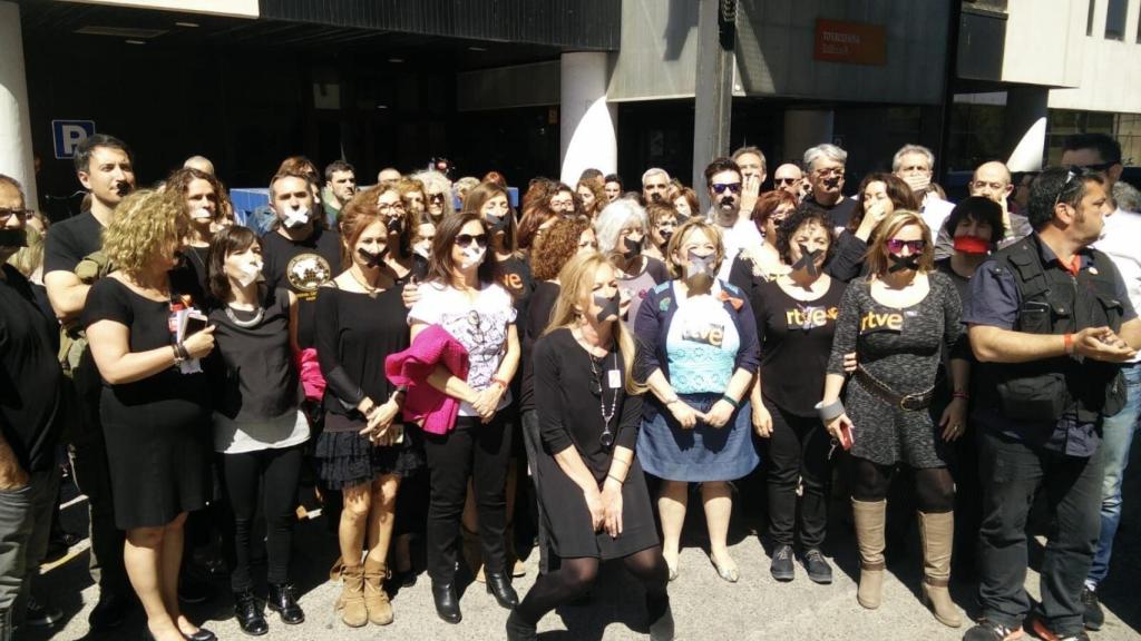 Trabajadoras de RTVE.