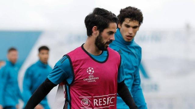 Isco se entrena en Valdebebas