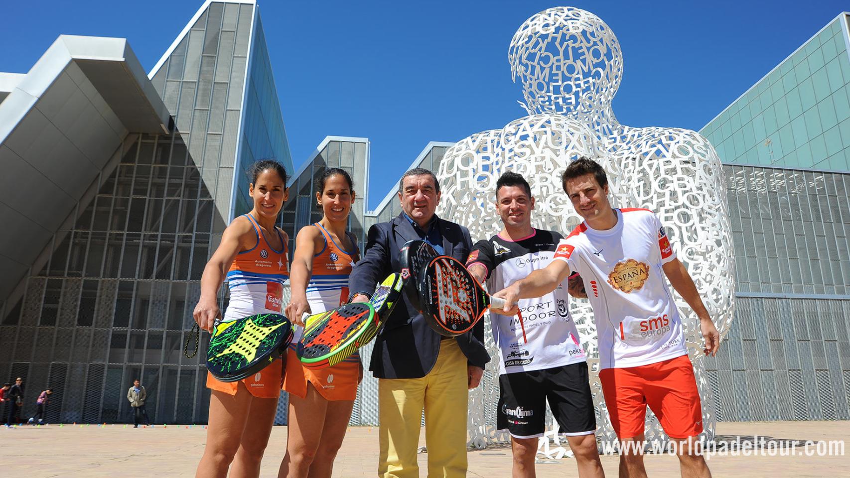 Las hermanas Sánchez Alayeto, Tito Allemandi y Fede Quiles.