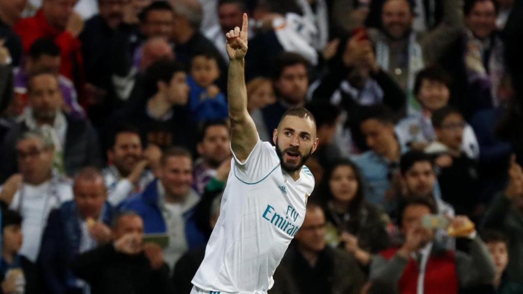 Benzema fue el héroe de la noche.