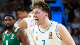 Doncic, en partido de Euroliga