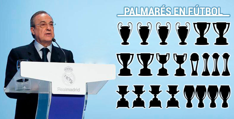 El palmarés de Florentino Pérez en fútbol