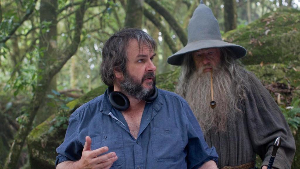 Peter Jackson en el rodaje de El señor de los anillos.