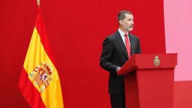 El rey en la presentación del Diccionario Biográfico electrónico.