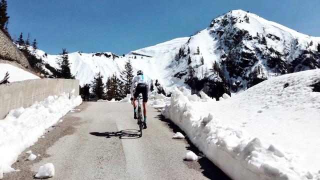 Chris Froome subiendo el Zoncolan.