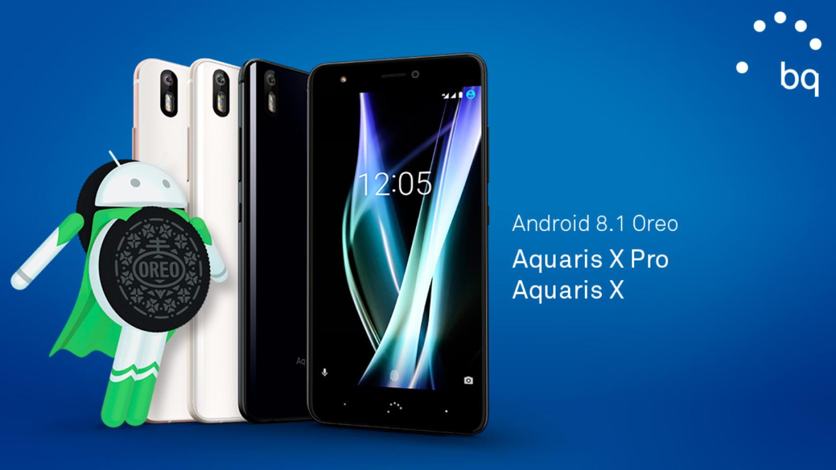 Los BQ Aquaris X y X Pro se actualizan a Android 8.1 Oreo