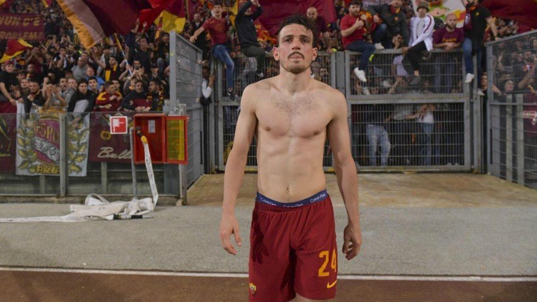 Florenzi, tras la eliminación de Champions. Foto asroma.com