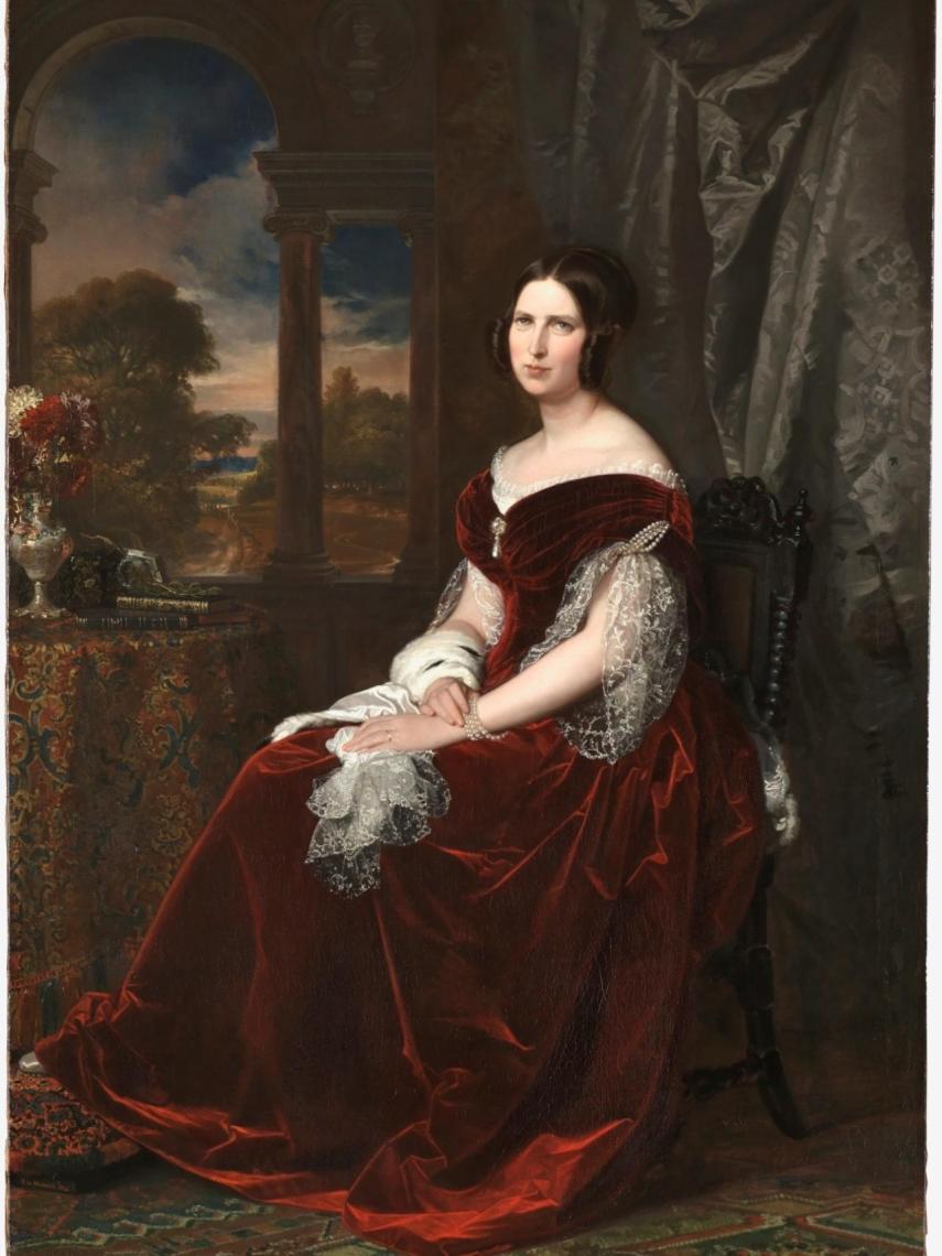 Sabina Seupham Spalding retratada por Federico de Madrazo.