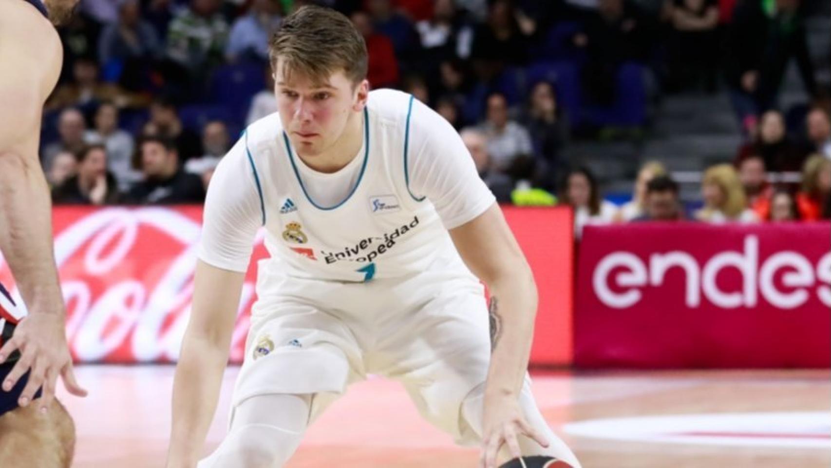 Doncic, en el partido contra el Obradoiro. Foto: acbmedia