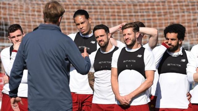 Entrenamiento del Liverpool. Foto: Twitter (@LFC).