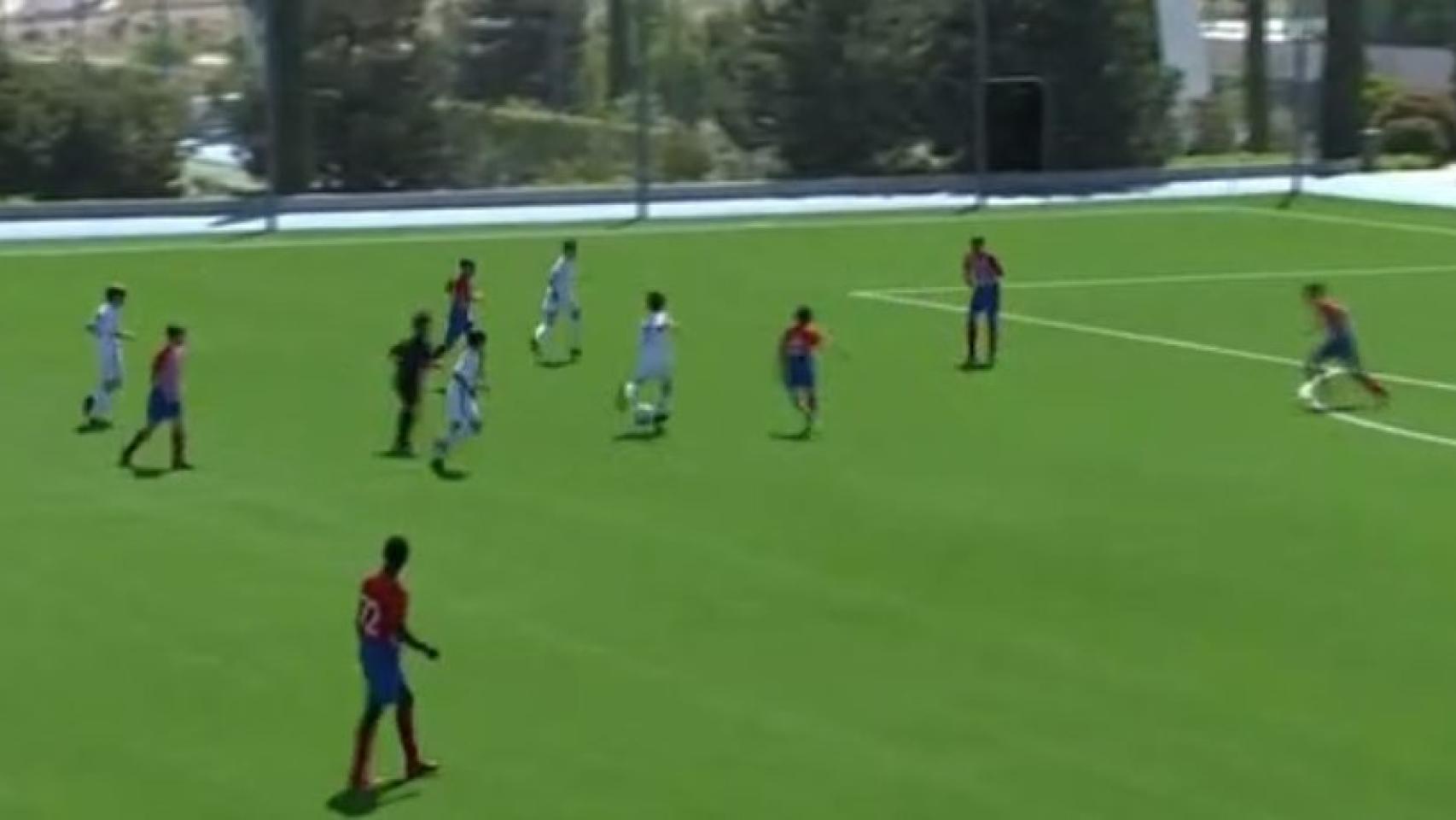 Julen Guerrero, jugador del Infantil A del Madrid