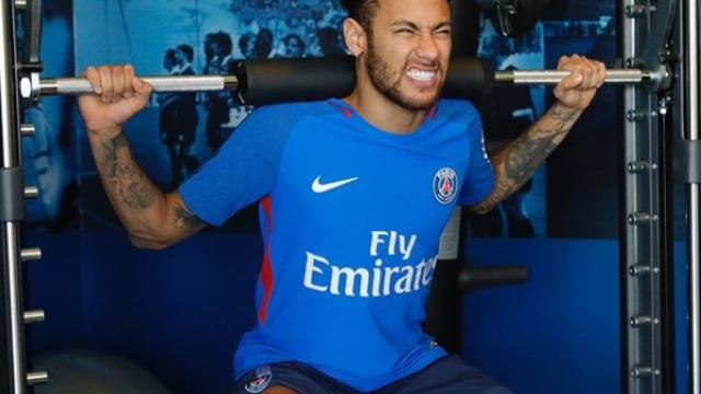 Neymar, en su regreso a los entrenamientos con el PSG.