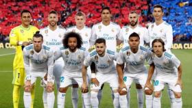 Once titular del Real Madrid frente al FC Barcelona