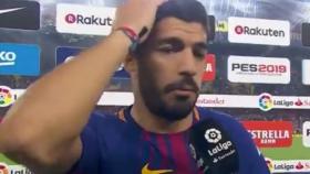 Luis Suárez habla tras el partido