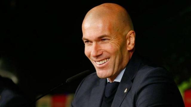 Zinedine Zidane en rueda de prensa