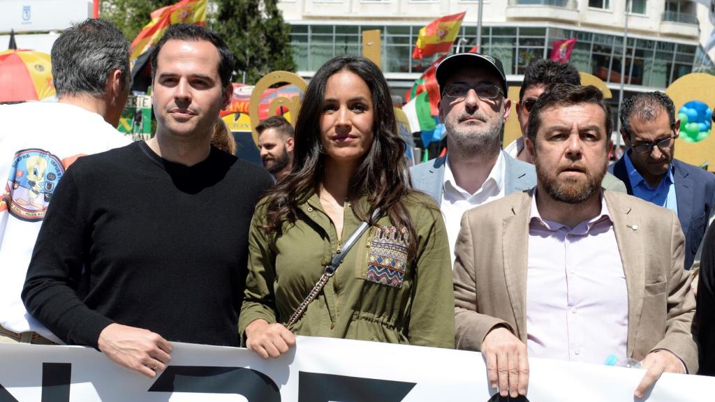 Begoña Villacís en la manifestación de Jusapol el sábado