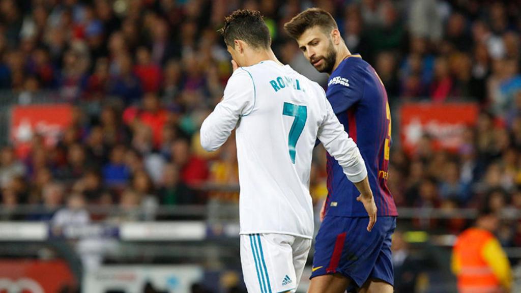 Cristiano Ronaldo y Gerard Piqué Foto: Manu Laya/El Bernabéu