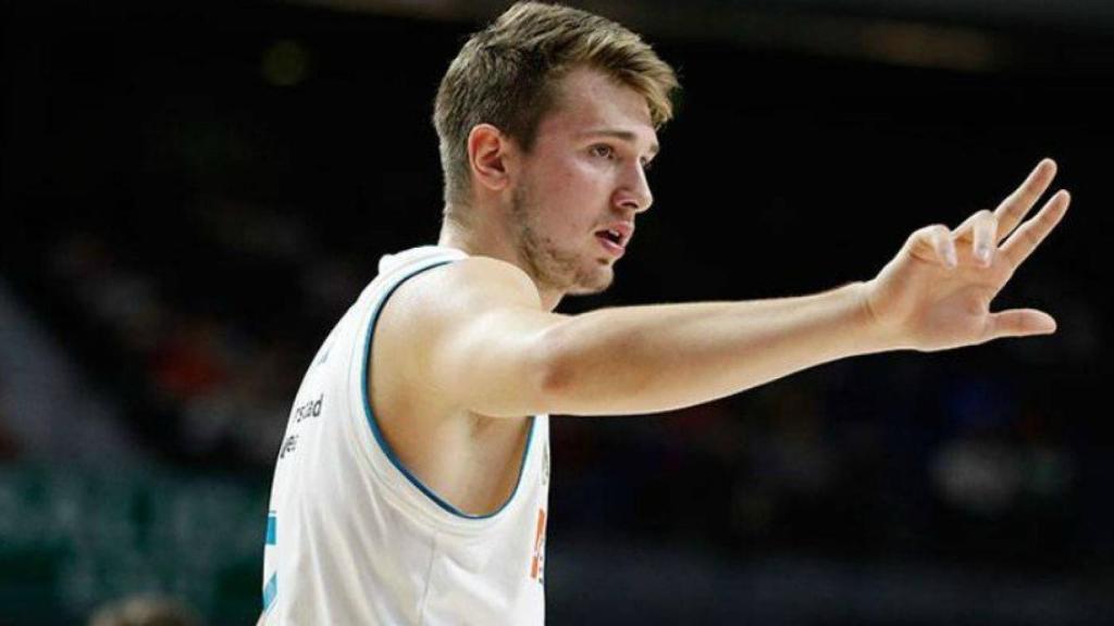 Luka Doncic, en un partido del Real Madrid