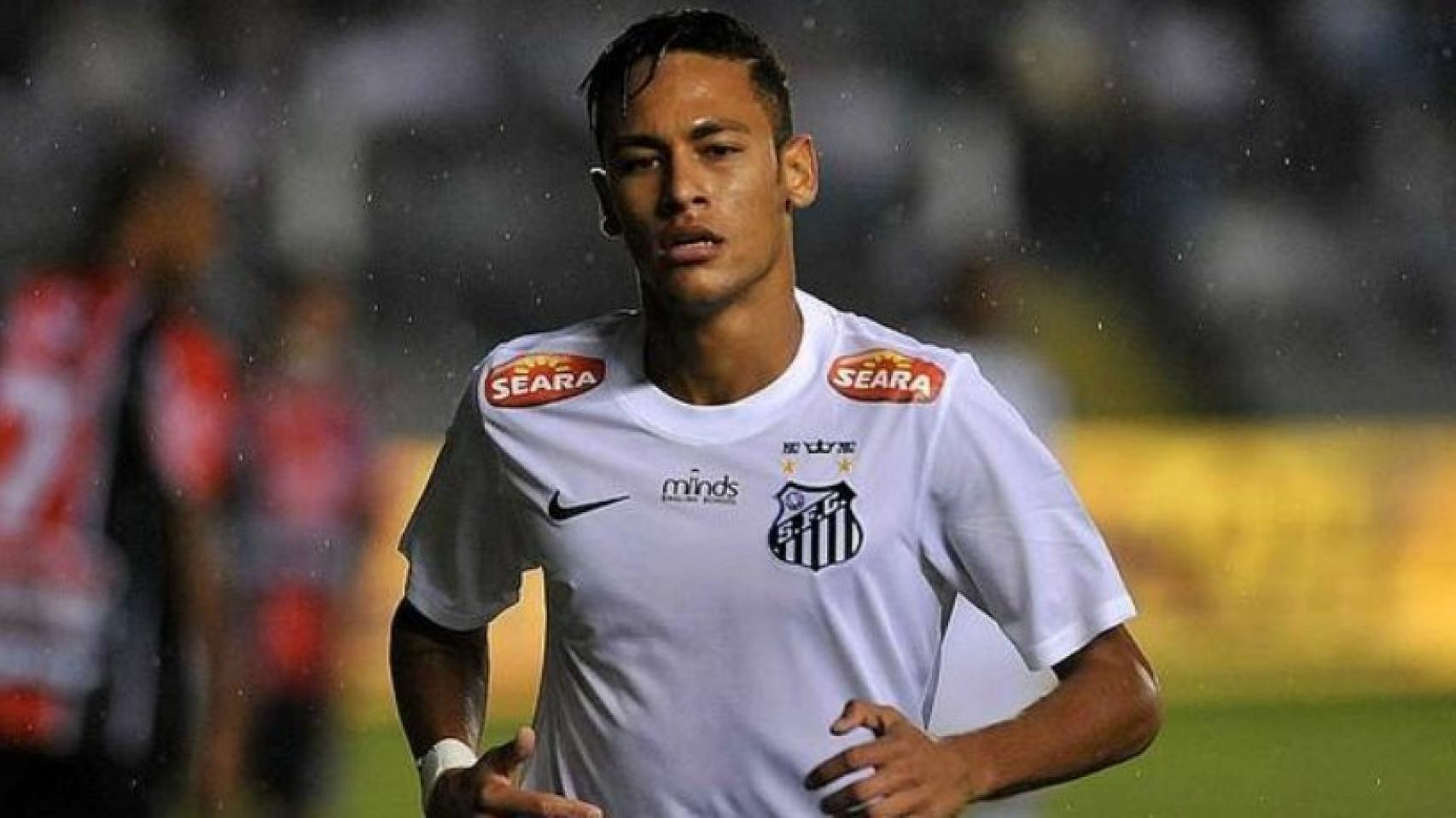Neymar, con el Santos. Foto: santosfc.com.br