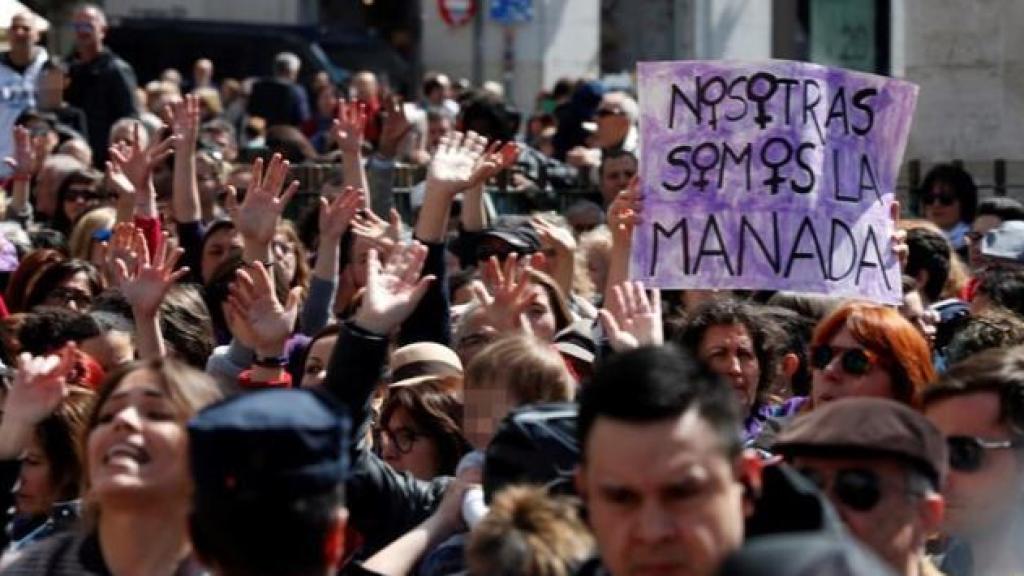 Manifestación contra la sentencia de La manada.