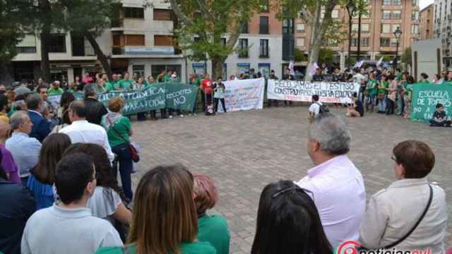 Concentración de la escuela pública en Valladolid