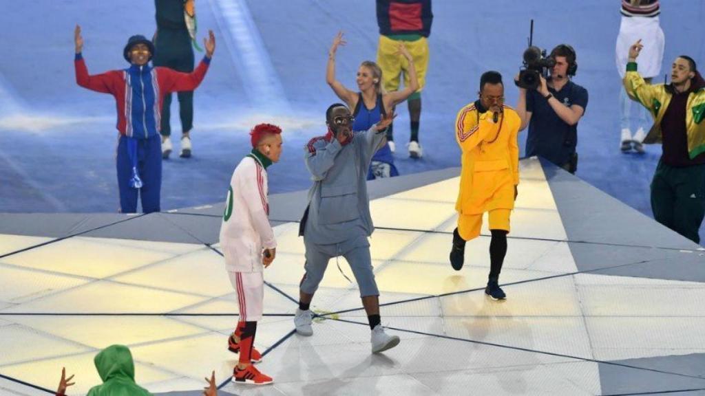 The Black Eyed Peas actuó en la final de Champions de Cardiff. Foto uefa.com