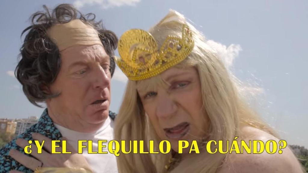 Los Morancos durante la parodia .