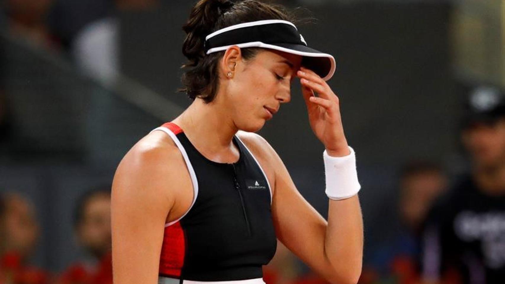 Garbiñe Muguruza durante el Mutua Madrid Open.