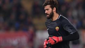 Alisson, con la Roma. Foto: asroma.com