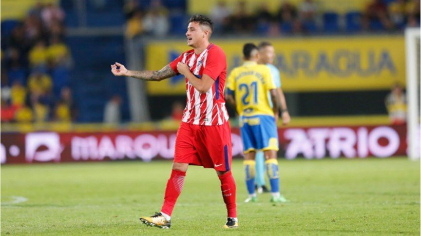 Giménez durante un partido con el Atlético de Madrid. Foto: Twitter (@JoseMaGimenez13)