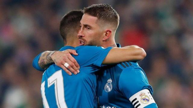 Lucas Vázquez y Sergio Ramos