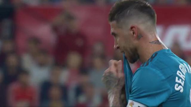 Sergio Ramos en el Sánchez Pizjuan