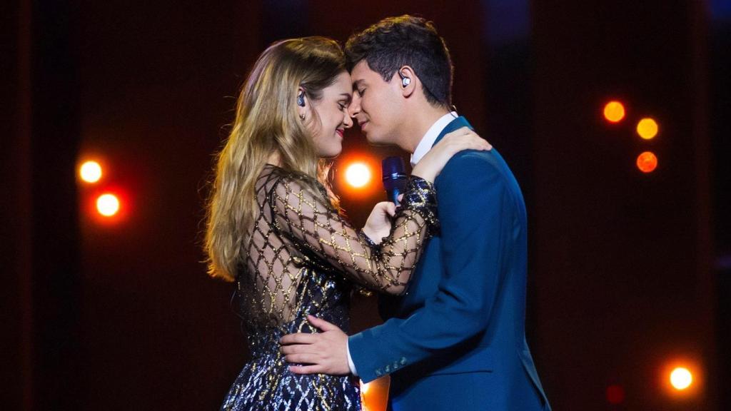 Amaia y Alfred durante su segundo ensayo en Lisboa.